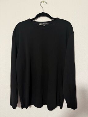 Robert Barakett Black Long-Sleeve Crew Neck Shirt